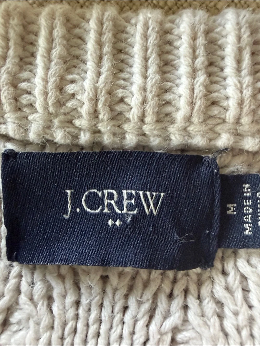 J. Crew fisherman’s cable
